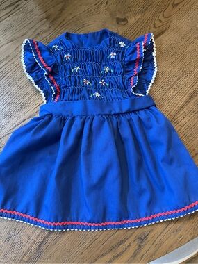 Vintage “Polly Flinders” Dress Size 4T Ric Rac Trim